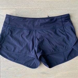 Lululemon Speed navy blue shorts